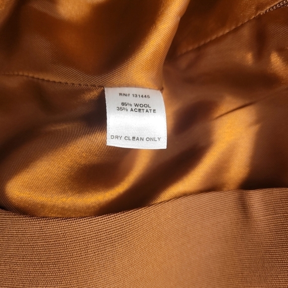 WHIT WOOL FAILLE BELTED MINI WOMEN SKIRT SIZE 0 - Picture 8 of 9